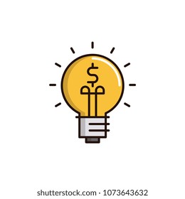 Investing idea vector icon