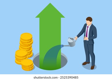 Investing in a new stock and participating in an IPO reflects the idea of financial solutions, initial public offerings, and long-term returns. Isometric invests in new share and IPO concept