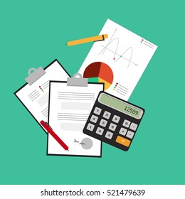 Investing And Personal Finance, Credit And Budgeting. Cashflow Management And Financial Planning. E-commerce. Vector Illustration