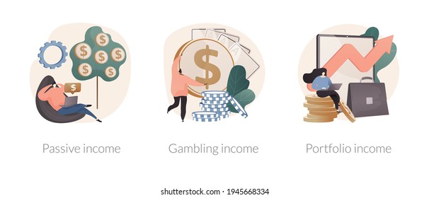 Investing savings abstract concept vector illustrations.