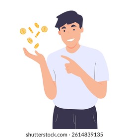 Investing in wealth planning. Business Plan for Entrepreneurs Company growth, revenue profit. Financial management, savings, investment, bank deposit. Vector illustration