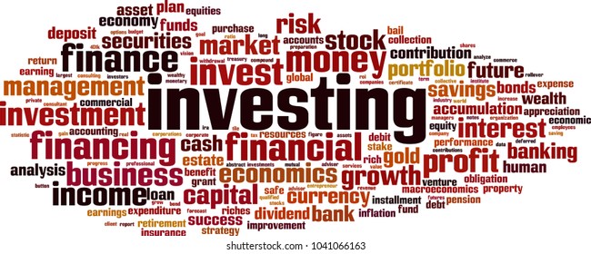 Investing Word Cloud Concept Vector Illustration Stock Vector (Royalty ...