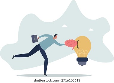 Invertir tu mente en desarrollar una nueva idea. El concepto de aprendizaje y startup.