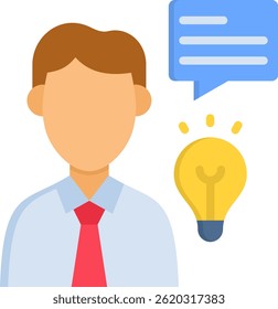 Ilustração de vetor plano do ícone do Investment Advisor