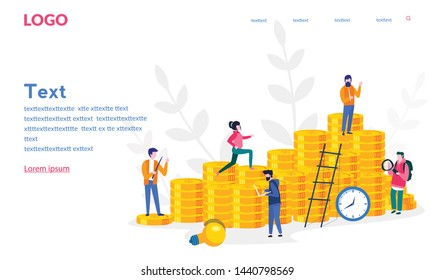 Investment,  Analysis teamwork, project management, Analysis of sales, business statistic,  consulting team, startup, business economics analysis, Commerce, bank development, vector illustration

