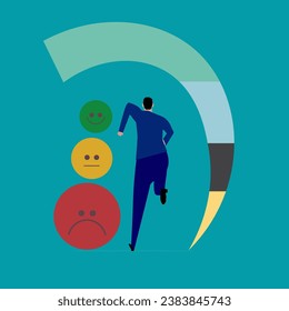 Investment asset allocation and balancing concept Businessman investors make pie charts to balance their portfolios to suit risk and return.