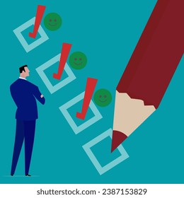 Investment asset allocation and balancing concept Businessman investors make pie charts to balance their portfolios to suit risk and return.