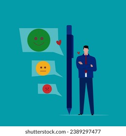 Investment asset allocation and balancing concept Businessman investors make pie charts to balance their portfolios to suit risk and return.