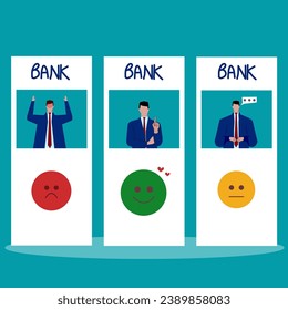 Investment asset allocation and balancing concept Businessman investors make pie charts to balance their portfolios to suit risk and return.