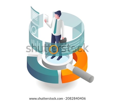 Investment business analysis data and find information