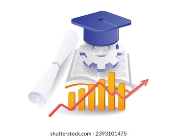 Investment business learning analysis infographic concept