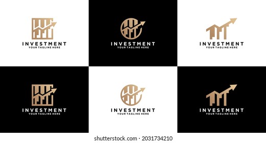 investment and business logo design inspiration collection