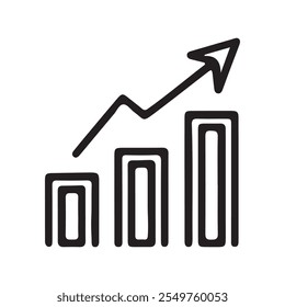 Investment, Chart Statistics, Trading Sign and Symbol Vector