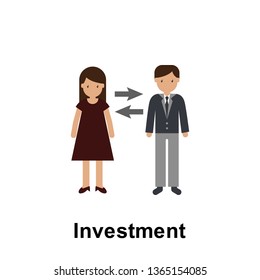 Investment color icon. Element of business illustration. Premium quality graphic design icon. Signs and symbols collection icon for websites, web design, mobile app