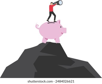 Investment concept. businessman looking for where to invest money


