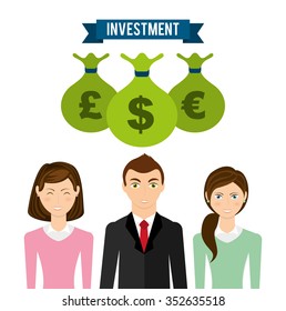 investment concept design, vector illustration eps10 graphic 