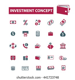 investment concept icons
