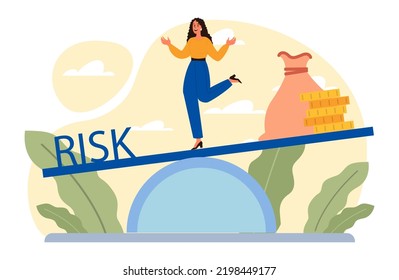 Investment concept. Investing strategy, idea of financial support of up-and-coming start-up or project. Investing money for with the prospect of profit. Vector flat illustration