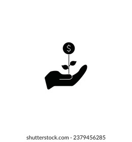 investment concept line icon. Simple element illustration. investment concept outline symbol design.