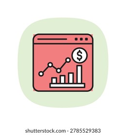 Investment Dashboard vector, pixel perfect, illustrator file 