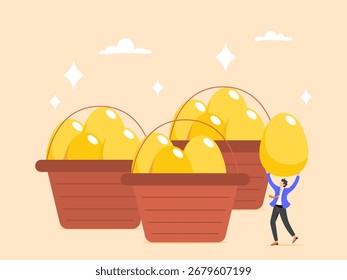 Investment diversification, asset allocation concept, investment portfolio strategy to reduce risk and maximize return
