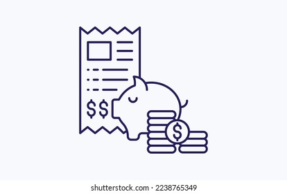 Investment document vector illustration icon