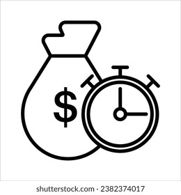 investment duration period, Finance and business icon