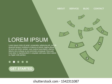 Investment and Economic Development. Website Banner Background