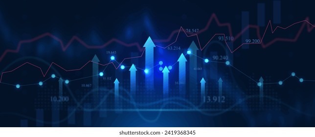 Investment finance chart,stock market business.