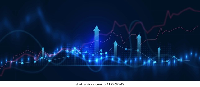 Investment finance chart,stock market business.