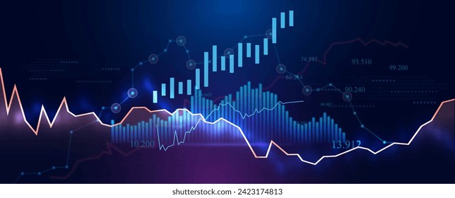 Investment finance chart,stock market business.
