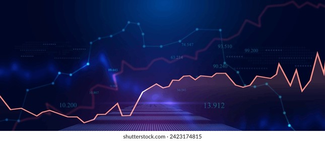 Investment finance chart,stock market business.