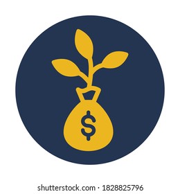 
 Investment, Finance, Mony, Money Bag Fully Editable Vector Icons
