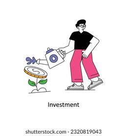 Investment Flat Style Design Vector illustration. Stock illustration