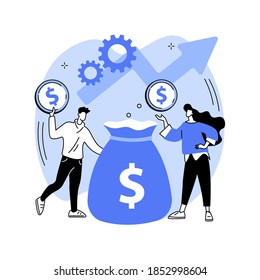 Investment Fund Abstract Concept Vector Illustration. Investment Trust, Shareholder Scheme, Fund Creation, Business Opportunities, Corporate Venture Capital, Hedge Fund Leverage Abstract Metaphor.