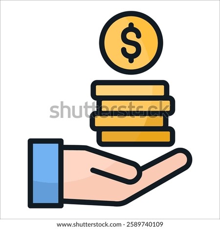 Investment Fund Icon Element For Design