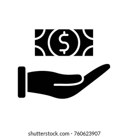 Investment glyph icon