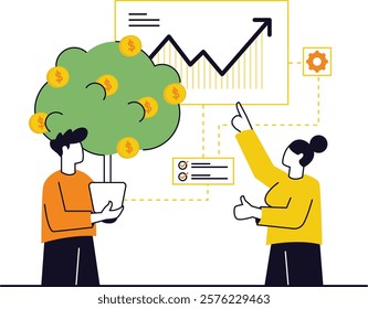 Investment Growth Business and Investment illustration