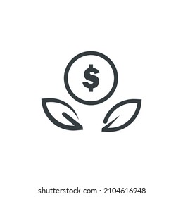 Investment growth icon, vector investment growth icon, vector illustration