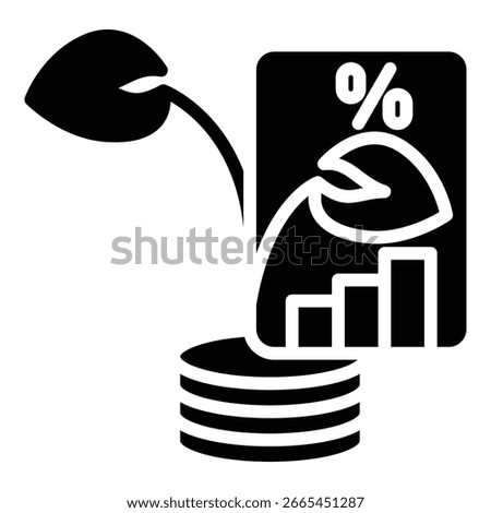 Investment Icon Bold Style For Various Design Purposes