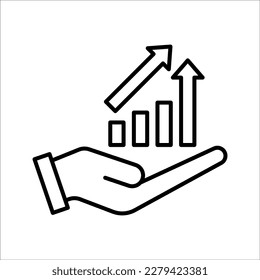 investment icon. Business and finance investment symbol template for graphic and web design collection vector illustration, on white background, eps 10.