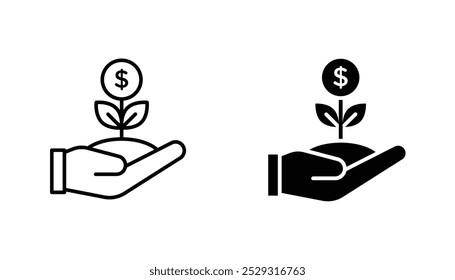 Investment icon concept. Stock vector