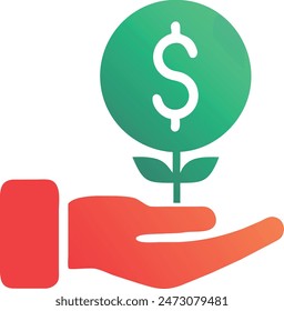 Investment icon editable vector art