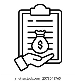 Investment Icon Element For Design