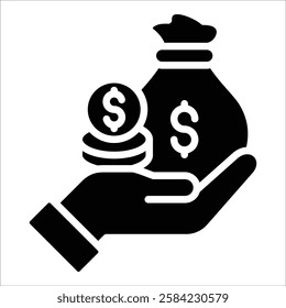 Investment Icon Element For Design