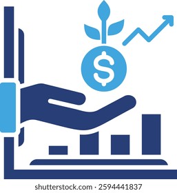 Investment Icon Element For Design