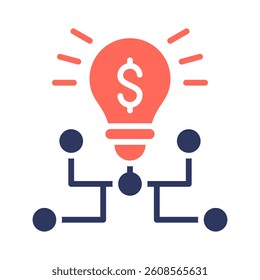 Investment Icon Element for Design
