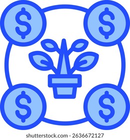 Investment Icon Element For Design