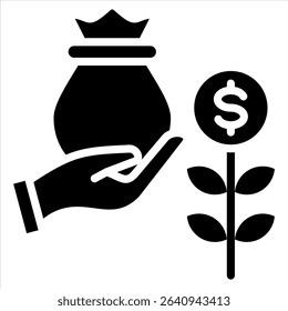 Investment Icon Element for Design