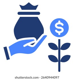 Investment Icon Element for Design